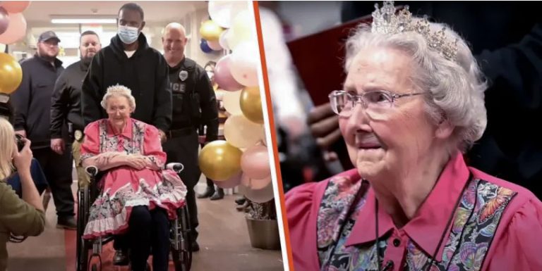 Inspiring Woman Embraces First-Ever Birthday Party on Her Remarkable 105th Celebration